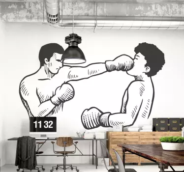 Autocolant de perete de pumn de box - TenStickers