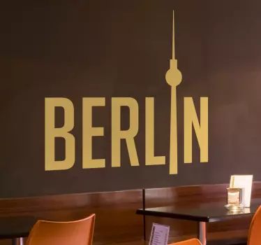 Autocolant de perete din orașul berlin - TenStickers