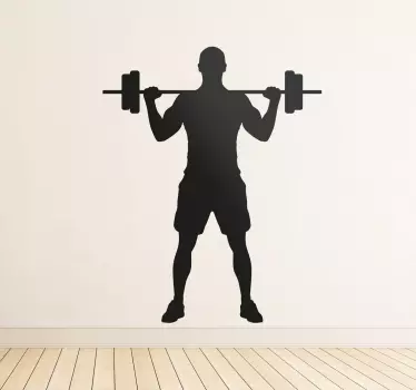 Autocolant de perete pentru elevator de greutate - TenStickers