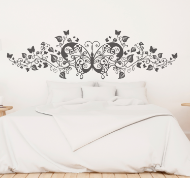 Autocolant de perete plantă fluture - TenStickers