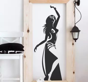 Autocolant de perete sexy dansator silueta - TenStickers