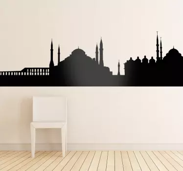 Autocolant de perete siluetă istanbul - TenStickers
