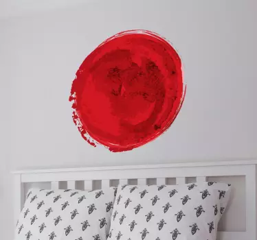Autocolant de perete soare steag japonez - TenStickers