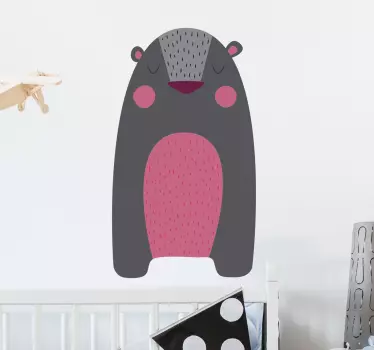 Autocolant de perete urs grizzly - TenStickers