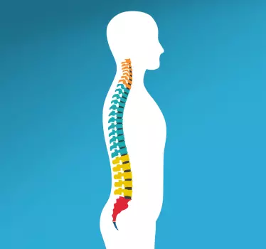 Autocolant de perete vertebral - TenStickers