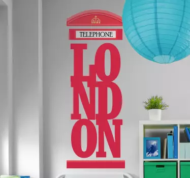 Autocolant de referință cu litere din londra - TenStickers