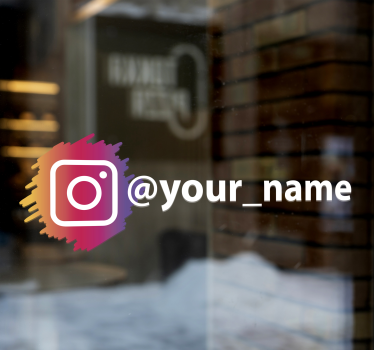 Autocolant de semnare logo social media instagram - TenStickers
