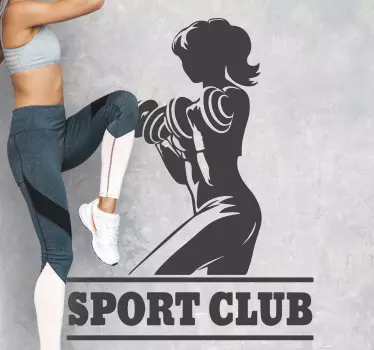 Autocolant de sport femeie activă și fit - TenStickers