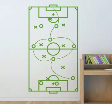 Autocolant de strategie de fotbal - TenStickers
