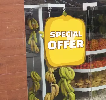 Autocolant de vinil personalizabil pentru promovare alimentară - TenStickers