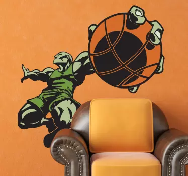 Autocolant decorativ de jucător de baschet super - TenStickers
