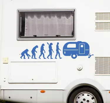 Autocolant evolution caravan car - TenStickers
