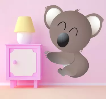 Autocolant fericit perete urs koala - TenStickers
