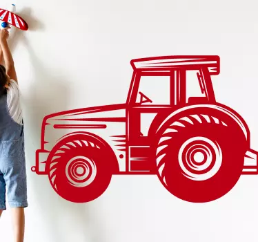 Autocolant industrial detaliat pentru tractoare agricole - TenStickers
