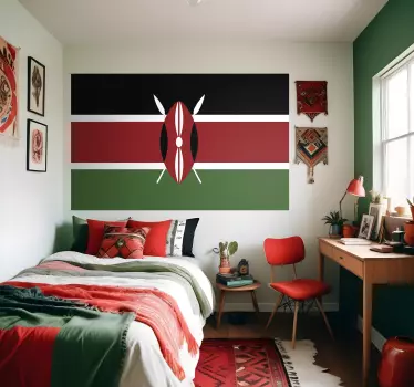 Autocolant kenya steag - TenStickers