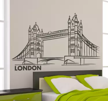 Autocolant londra pod schiță - TenStickers