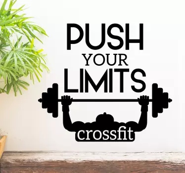 Autocolant motivațional crossfit gym - TenStickers