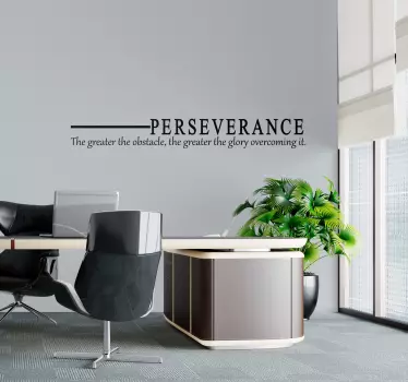 Autocolant motivațional perseverență - TenStickers