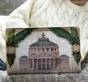 Autocolant de laptop românesc de la athenaeum - TenStickers