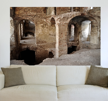 Autocolant oraș vinil decorativ ruine - TenStickers