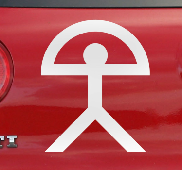 Autocolant oraș vinilos almería simbol indalo - TenStickers