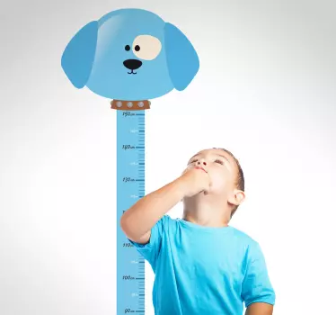 Autocolant pentru hârtie albină de câine albastru - TenStickers