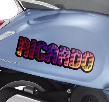 Autocolant pentru motocicletă desenfocarea conturului strălucitor - TenStickers