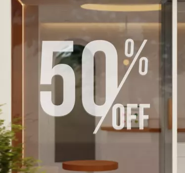 Autocolant pentru vitrine reduceri - TenStickers