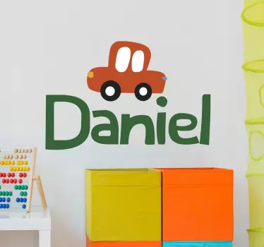 Autocolant personalizabil pentru nume auto - TenStickers