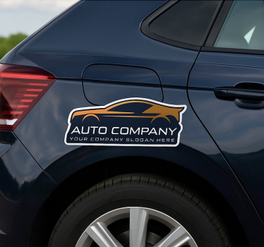 Autocolant personalizabil semn companie auto aurit - TenStickers