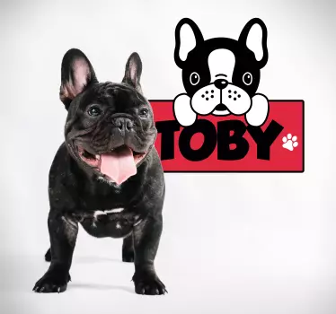 Autocolant personalizat bulldog - TenStickers