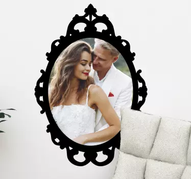 Autocolant personalizat cu rama foto - TenStickers
