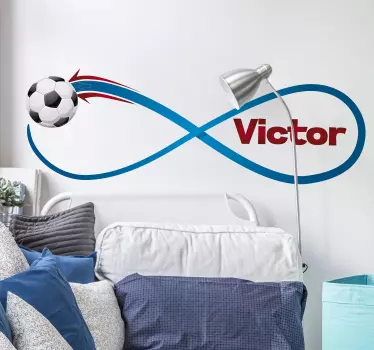 Autocolant personalizat de fotbal infinit - TenStickers