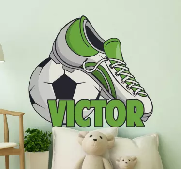 Autocolant personalizat pentru fotbal și minge - TenStickers