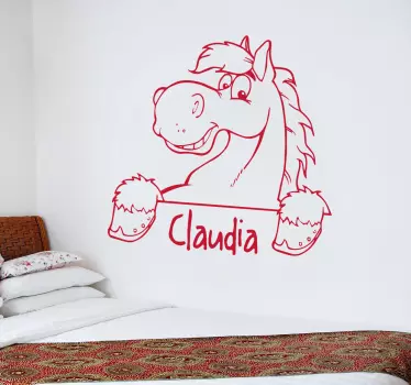 Autocolant personalizat pentru perete de cal - TenStickers