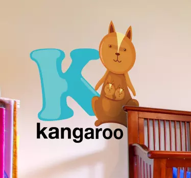 Autocolant scrisoarea k copii - TenStickers
