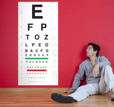 Autocolant test pentru ochi - TenStickers