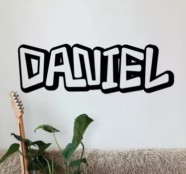 Autocolant text afișare nume personalizată - TenStickers