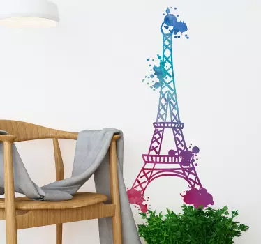 Autocolant turn acvatic turn eiffel - TenStickers