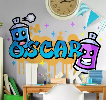 Autocolant urban graffiti colorat - TenStickers