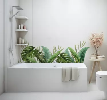 Autocolante baie plante tropicale - TenStickers