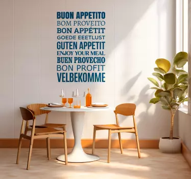 Autocolante de perete serviți-vă masa cu plăcere. - TenStickers