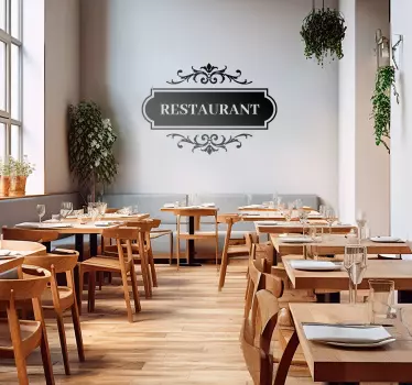 Autocolante de perete "Welcome to our restaurant""Bun venit la re - TenStickers