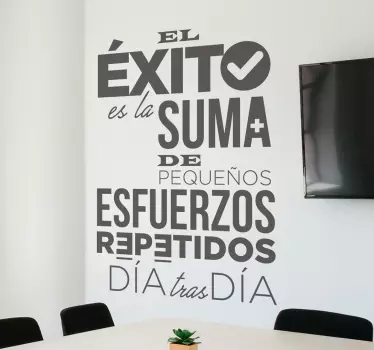 Autocolante  din sala de consiliu adeziv de fraze de succes - TenStickers
