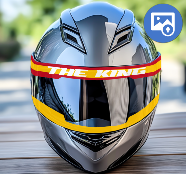 Autocolante motociclete design de vizieră pentru cască cu steag - TenStickers