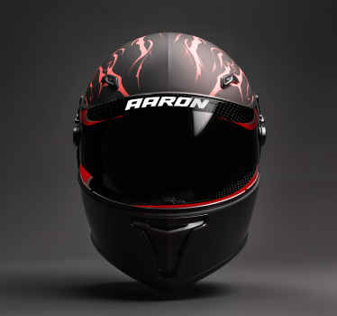Autocolante motociclete text personalizabil pentru vizor - TenStickers