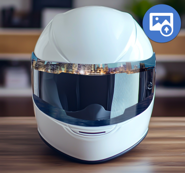 Autocolante motociclete design personalizabil al vizierei căștii - TenStickers
