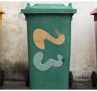 Autocolante pentru container numere personalizate de animale - TenStickers