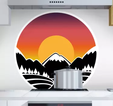Autocolante pentru natură de munte și pădure - TenStickers