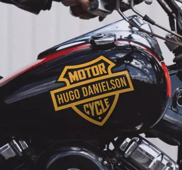 Autocolante cu pătură scut clasic de motocicleta - TenStickers